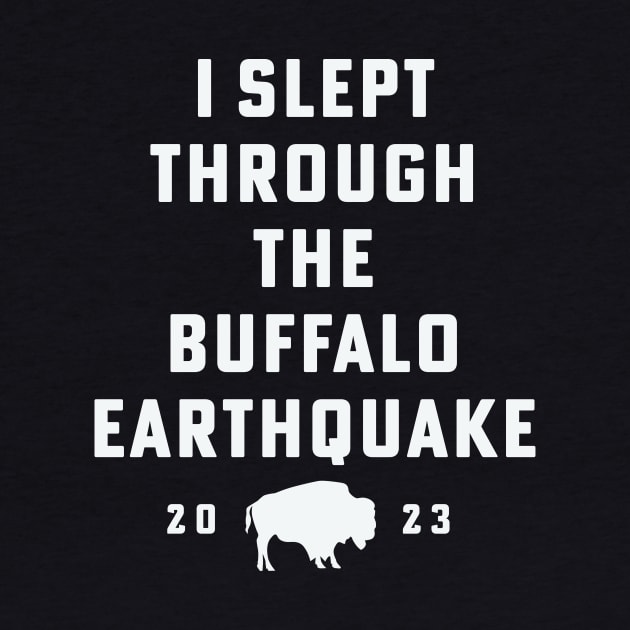 Buffalo Earthquake 2023 I Slept Through The Buffalo Earthquake by PodDesignShop